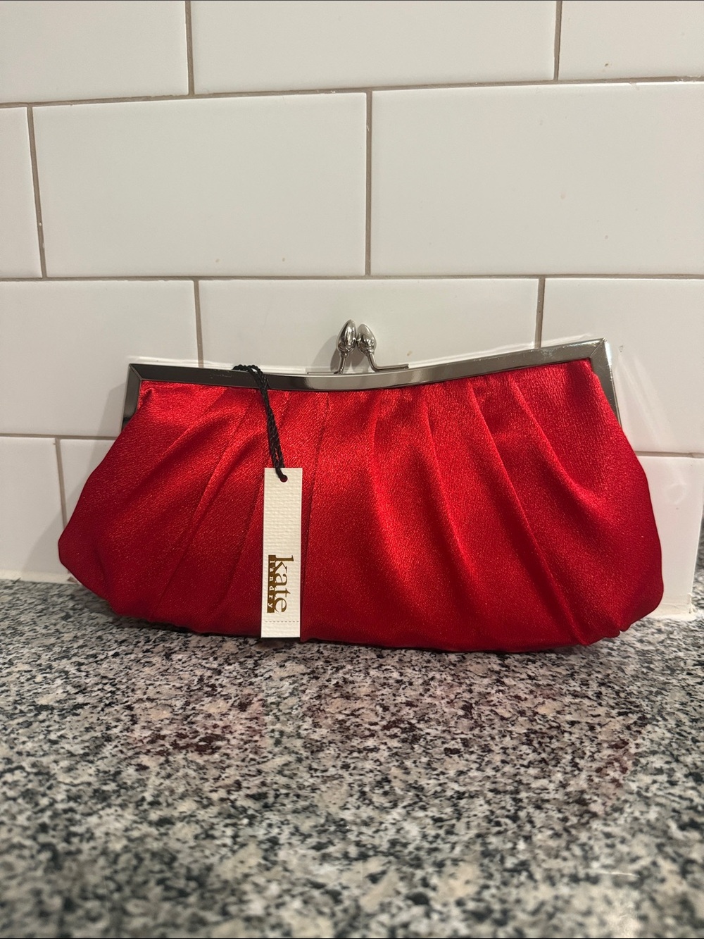 Kate Landry Red Clutch | NEW